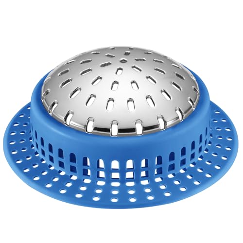 Aluvor Shower Drain Hair Catcher, Shower Drain Cover, Bathtub Drain