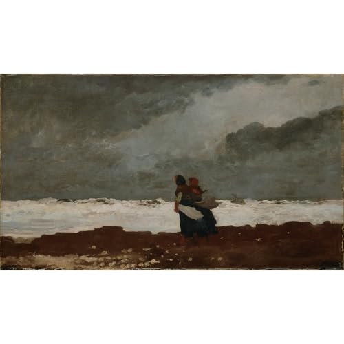 Homer Deux figures au bord de la mer impression giclée 61x81