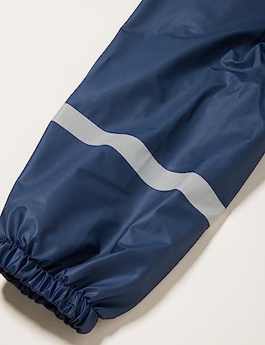 Playshoes Pantaloni Fango, Salopette Antipioggia, Fodera In Pile, Pantaloni Antipioggia Antivento E Impermeabili Unisex - Bambini E Ragazzi, Pantaloni Blu Scuro, 116 - 11