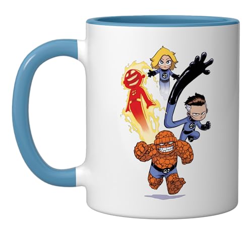 Taza cerámica Marvel Fantastic Four azul/blanco miniatura 1