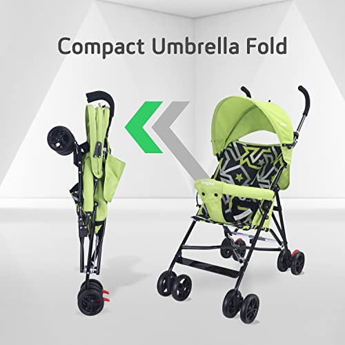 Little Pumpkin Kiddie Kingdom Stroller and Pram for Baby | Kids | Infants | Newborn |Boy & Girl of 0 to 3 Years((Green Black)
