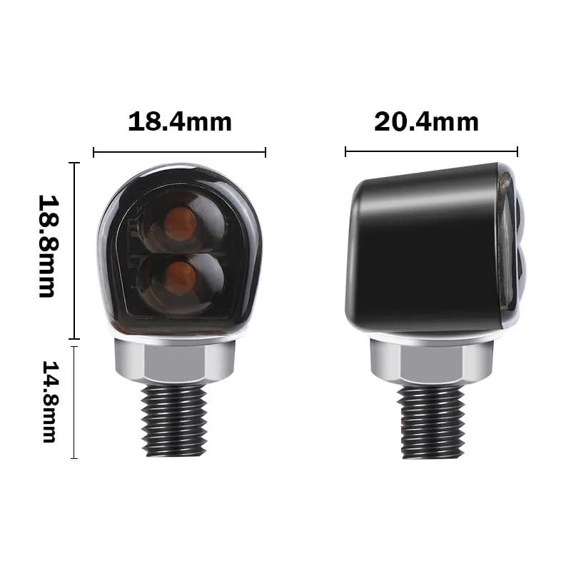 Lampe de signalisation moto LED feux indicateurs pour bobber custom - 7