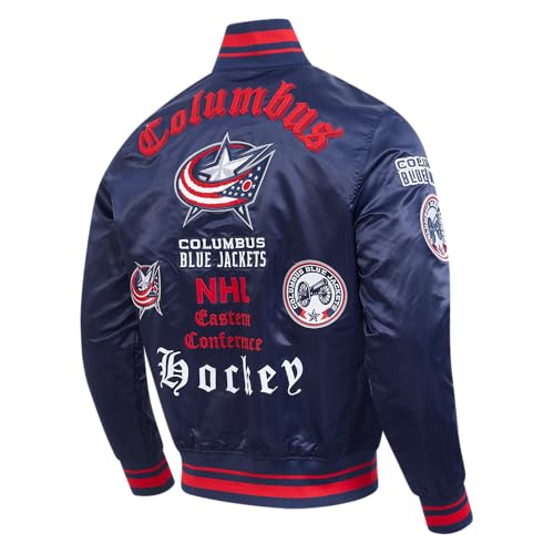 Image of Pro Standard Mens NHL Old English Satin Jacket