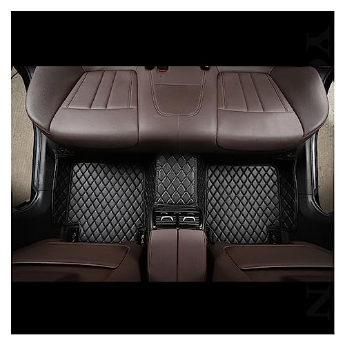 Tapis de sol de voiture en cuir noir idéal pour les voyages en famille