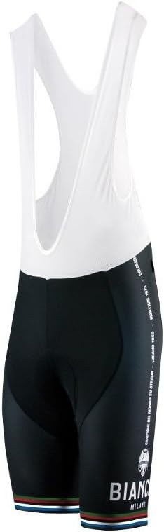 Bianchi Milano Men's Victory Bibshort, Black, Medium