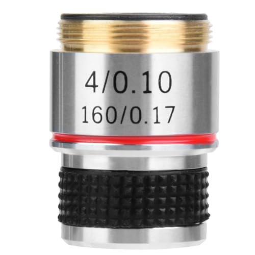 QANYEGN 4X 185 Biological Microscope Achromatic Objectives Lens, Microscope Lens, Achromatic Objectives Lens for Eliminate Unwanted Reflections