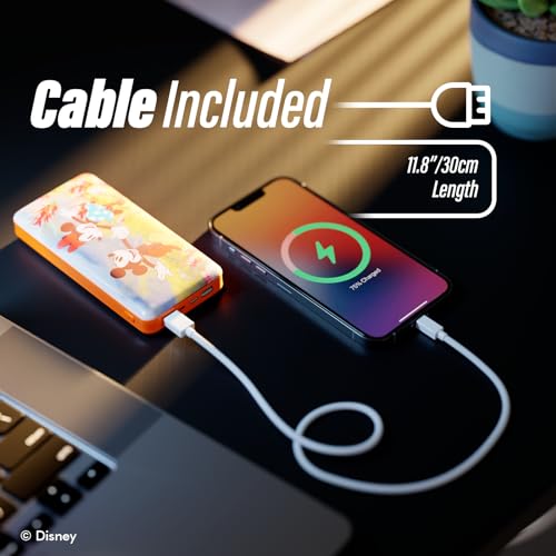 Disney-Mickey-Mouse-and-Friends-10000Mah-Power-Bank-Universally-Compatible-Portable-Phone-Charger-Battery-Pack-wUSB-Charging-Port-Gifts-for-Women-Men-Teens-and-All-Fans-of-Mickey-Mouse