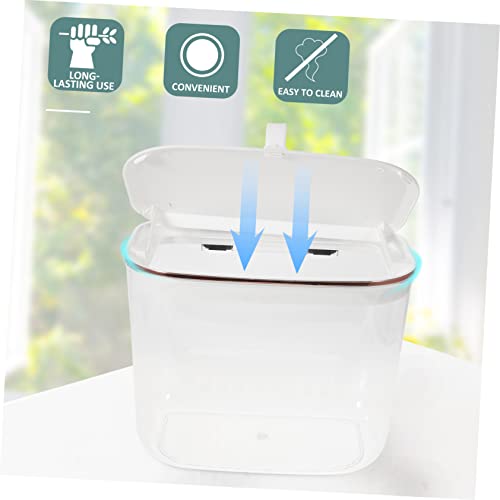 Caneca de basura rectangular transparente para cocina colgante miniatura 5