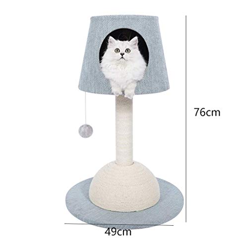 Post de grattage de chat avec arbre en corde de chanvre naturel - 3