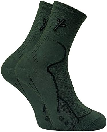 Dr Hunter - 2 Pairs Mens Antibacterial Anti Fungal Odour Cotton Walking Hiking Boot Socks with Silver Technology (9-11 uk, DHS)