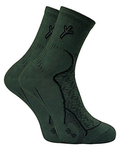 Dr Hunter - 2 Pairs Mens Antibacterial Anti Fungal Odour Cotton Walking Hiking Boot Socks with Silver Technology (9-11 uk, DHS)