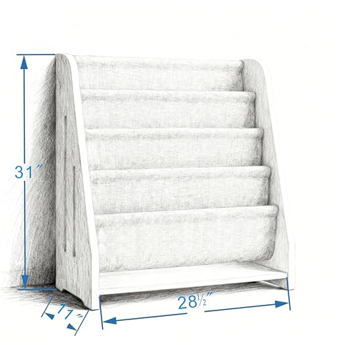 Image of Wood Kids Bookshelf,SnowfallWhite