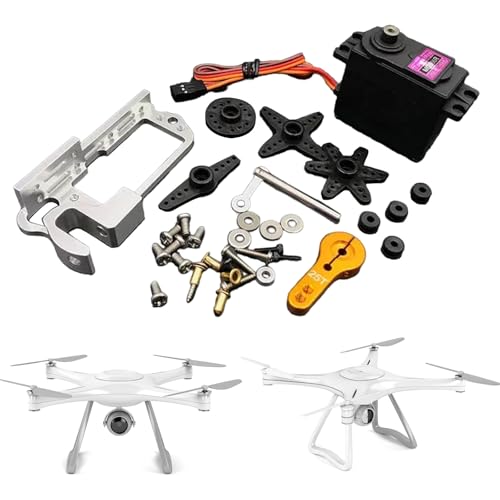 KANGQL Parabolic Switches, Aluminum Alloy Servo Release Dropper Aerials Vehicle Throw Servo Arm for Aerials Photography Drones Accessories