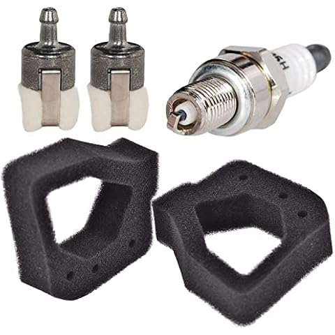 HIFROM Air Filter Fuel Filter with Spark Plug Replacement for Honda GX25 GX25N GX25NT FG110 FG110K1 Engine Tiller Part 17211-Z0H-800 Cover