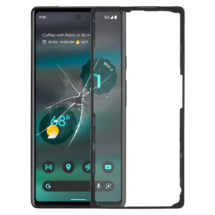 Accesorios de reemplazo de teléfonos celulares Marco de Bisel de Pantalla LCD Delantera para for Google Pixel 6a Pieza de Repuesto de teléfono