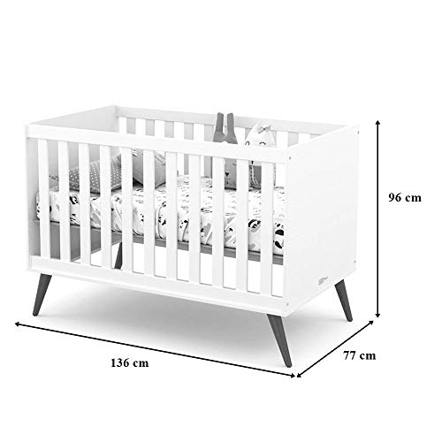 Berço Gold Matic Móveis 61434 Branco Soft Eco Wood Quarto