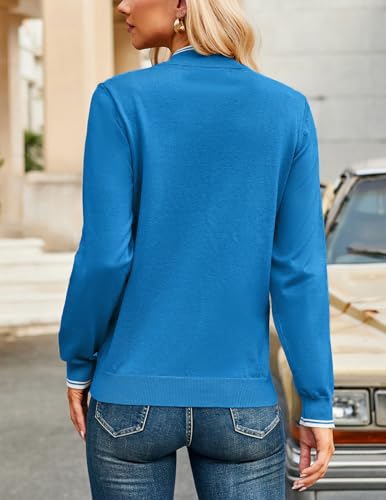 Image of JACK SMITH Quarter Zip Pullover Sweaters for Womens, Rib Polo Sweater Tops