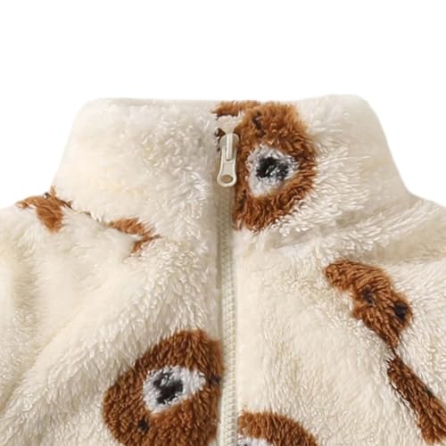 RKSTN Kids Winter Fleece Jackets with Pockets Zip Up Warm Cozy Coats - image 5