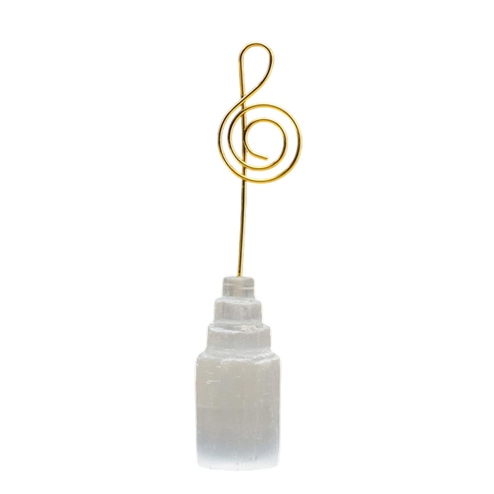 Tsophreniq Unique Heart Music Note Flowers Shape Memos Clip Natural Gypsum for Wedding Party Decoration and Desktop Use Event Decoration