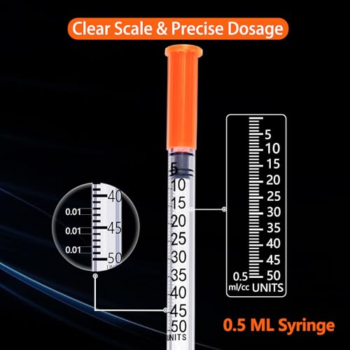 05ml syringe lab supplies syringes 31g 516 inch individually wrapped pack of 100