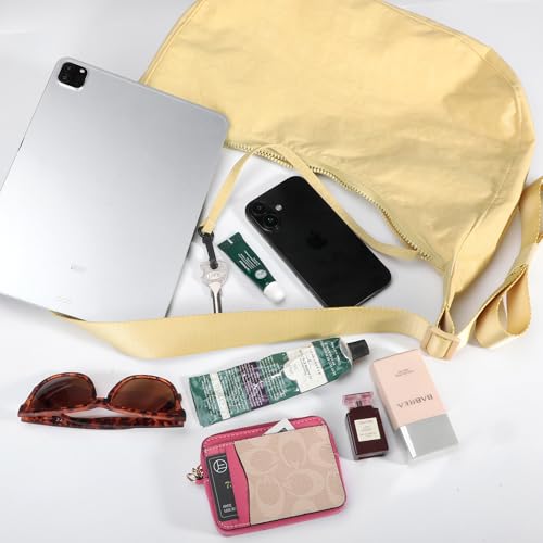 Image of Medium Nylon Crossbody Crescent Bag: Slouchy Style Shoulder Casual with Adjustable Strap