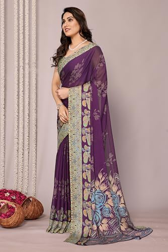 Image of MIRCHI FASHION Saree for Woman Chiffon Tie Dye Printed | Lightweight Daily Wear Women's Sari with Unstitched Blouse Piece (Available in 10 Colors)