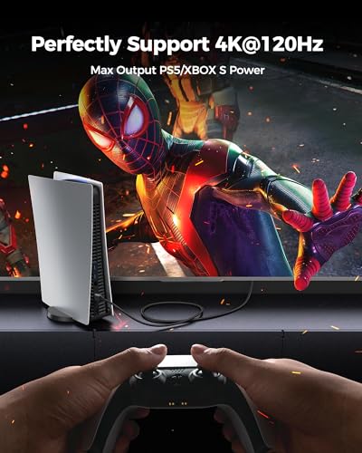 Silkland 8K HDMI®Cable 3M Certified, Ultra High Speed HDMI®Cable 48Gbps Upgrade Braided [4K@120Hz, 8K@60Hz, 2K@240Hz], eARC, HDR, DTS:X, VRR, Compatible for Xbox Series X/S/PS5/PS4/Samsung TV