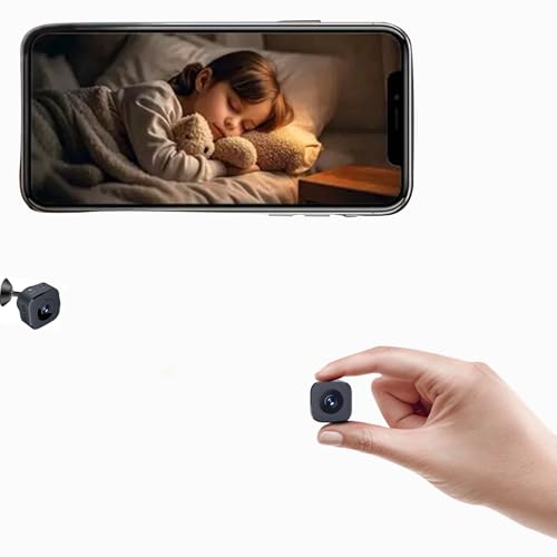 PVZLEXN Camera Espion Mini sans Fil WiFi 1080P Caméra Espion Invisible Micro Petite Extérieur Discrete a Distance Maison de Interieur Extérieur Surveillance Spy Cam...