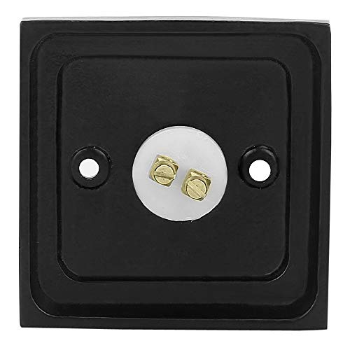 Iron Door Bell Push Button Black Powder Coat Wired Iron Square Door Bell Chime Push Button Black Powder Coat Finish Vintage Decorative Door Bell With Easy Installation A29 Black Powder Coat Finish #TOP5