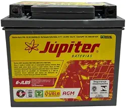 Bateria Júpiter Moto 6lbs Gel Amg Titan Biz Bros Nxr Fan 6ah