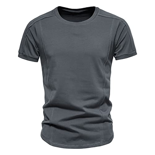 T-shirt sport homme manches courtes en coton élastique idéal pour les journées d'été