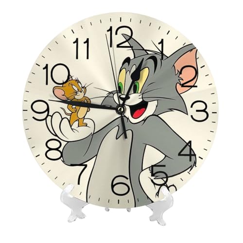掛け時計 トムとジェリー 北欧 壁掛け時計 静音 自宅 寝室 部屋飾り 贈り物 インテリア 大数字 直径25cm 非電波 アニメ グッズ キャラクター かわいい プレゼント