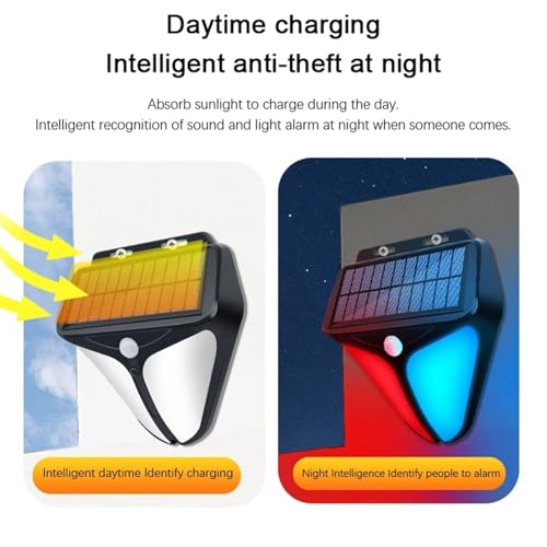 Alarme solaire extérieure pour sécuriser un jardin sombre sans branchement électrique - 4
