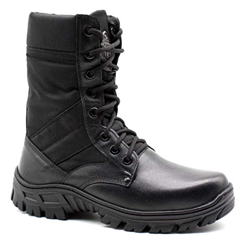 Coturno Militar Bm Brasil Unissex Tático Couro 5150 Preto 41