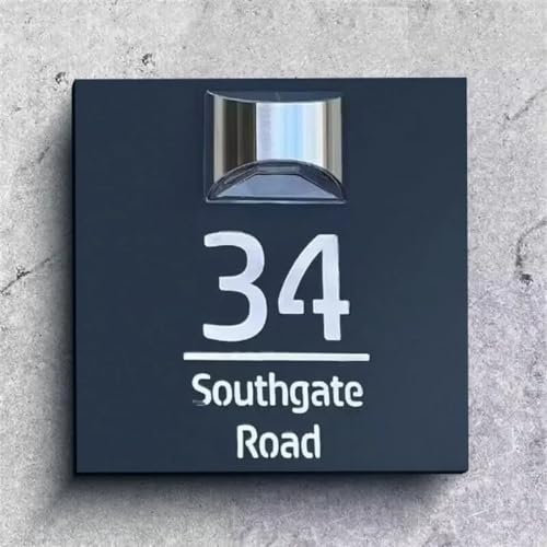 Numéro de maison solaire pour guider vos proches dans la cour avec cette plaque 3D lumineuse