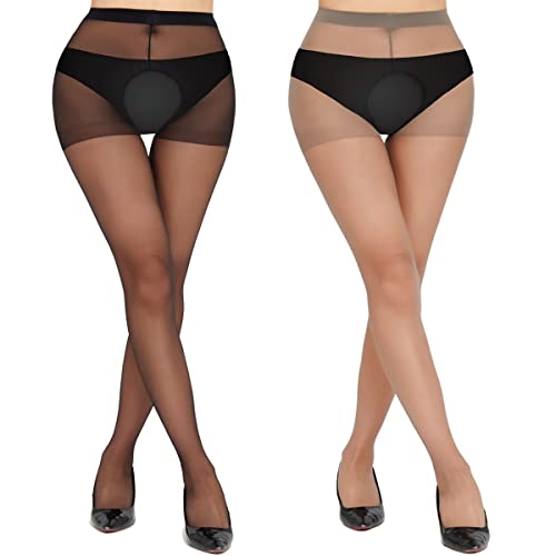 Image of Sexy Pantyhose for Women Thigh High Stockingssheer Control Top Pantyhose