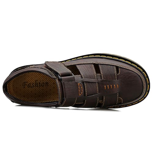 Men's Business Casual Sandals Summer Breathable Synthetic Leather Walking Office Oxfords Fashion Dress Formal Shoes3