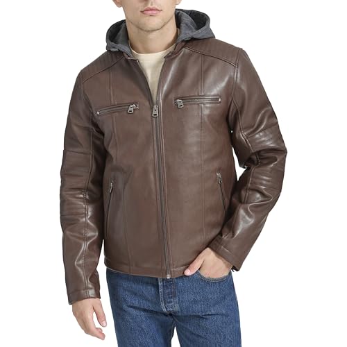 Image of Levi's Men's Faux Leather Racer Jacket
