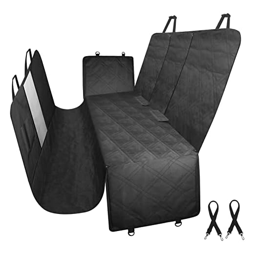 KIMHY Dog Seat Cover, XXL Extra Large 56" W x 94" L Dog Truck Back Seat Cover with Zippered Side Flap, Full Truck Protection-Doors & Backseat, Bench & Hammock Convertible for Large SUV, Trucks & Cars