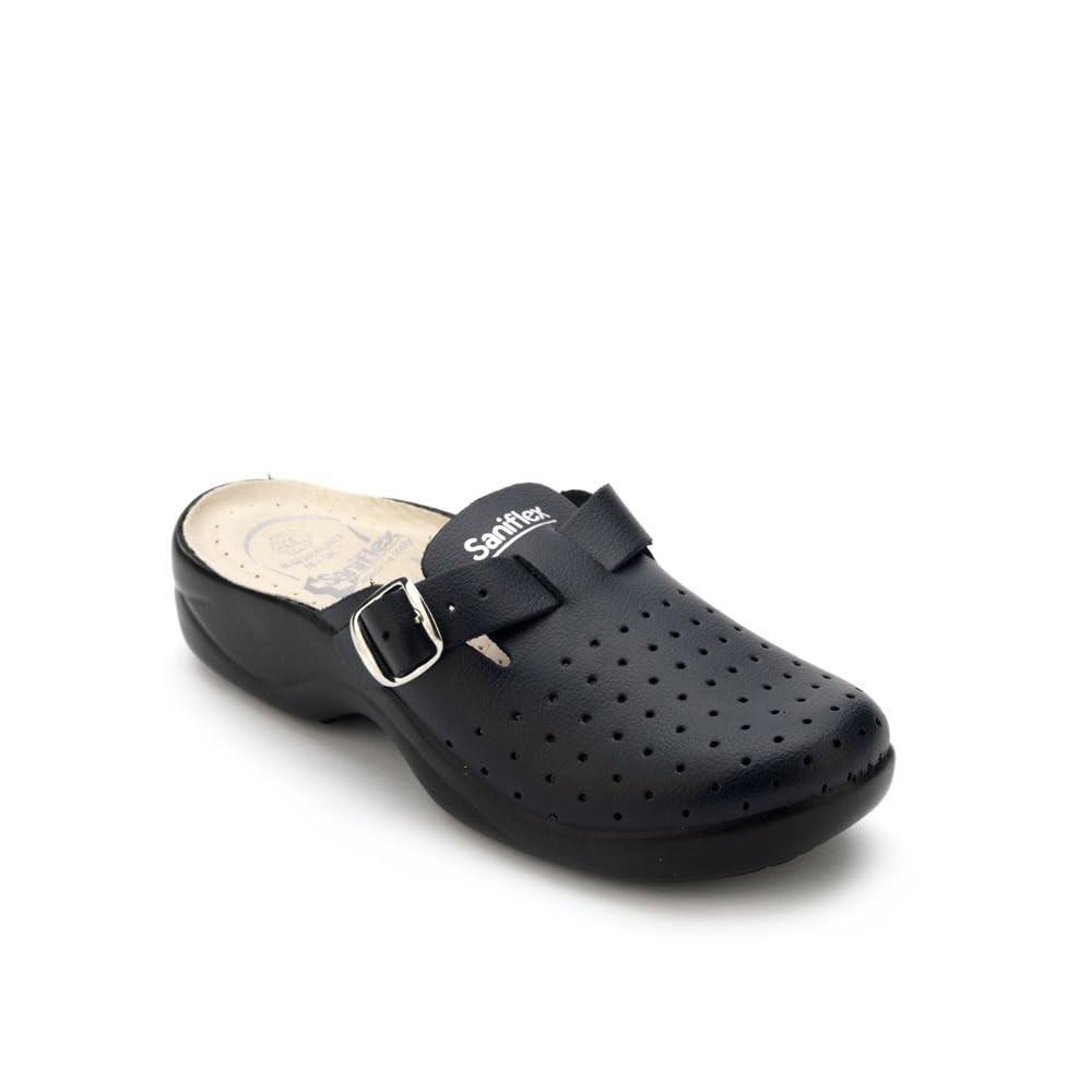 631-10 Certificato Medico Zoccoli Sabot Pantofole Scarpe di Pelle, Donna