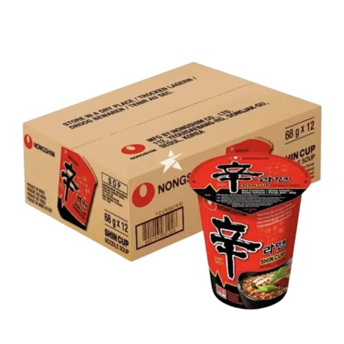 Shin Ramyun Cup Pequeño 68g (pack de 12 uds.)