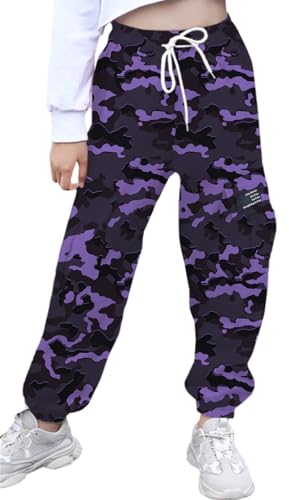 Image of SANGTREE Girls & Womens Printing Cargo Jogger Pants,6 Years - Women 2XL