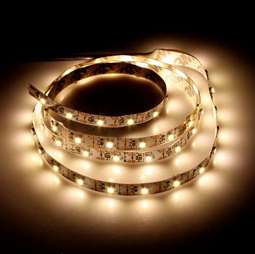 Cinta LED USB 5V Warm White 2M para TV PC miniatura 4