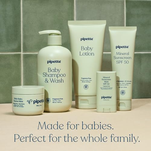 Image of Pipette Baby Mineral Sunscreen Spray SPF 30, 6 oz, Water-resistant Non-nano Zinc Oxide Mineral Sunscreen, UVB /UVA Sunblock for Kids, Safe for Sensitive Skin | Baby, Broad Spectrum, Water Resistant, UVB /UVA, Non-Toxic, Sun Protection