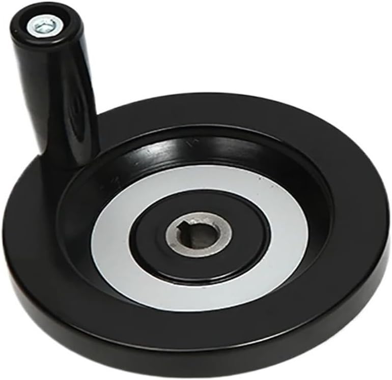 1Pcs Round Plastic Handwheel 63-200mm Alloy Lathe Milling Machine Hand Wheel with Handle Machine Accessories Tools(6)