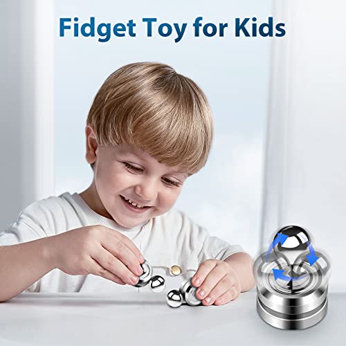 Fidget Slider Toy, Steel Ball Orbiter Magnetic Slider Sensory Toys, 360° Rotation Anxiety Stress Relief Toy For Adult, Students Adhd, Add Autism #TOP4