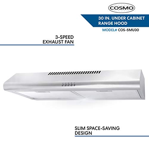 COSMO 30'' Under Cabinet Range Hood - Image 5
