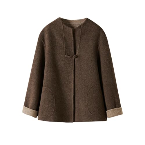 Veste en tweed femme style chinois chaude pour affronter le froid avec style
