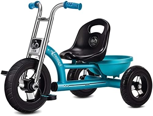 NUBAO Stroller Wagon Kids Bike Brisk Children’s Tricycle with 3 Wheels Stable Bicycle with Storage Basket for Children Aged 1-6 Easy Installation, 3 Colors (Color : Blue) Over 1 Year Old Girl Gifts