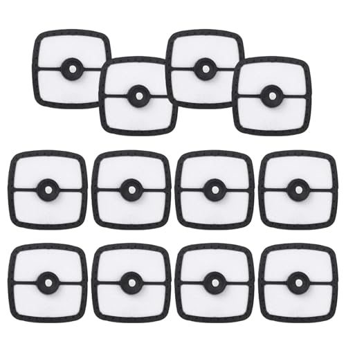 12PCS SRM-225 Air Filter Suitable For A226001410 SRM210 GT225 PAS225 SRM230 PB250 PB250LN HC150 GT200 Trimmer Blower Replace 13031054130 A226001410 Echo Weed Eater Parts